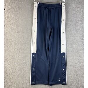 Vintage Nike Jordan Mens Large Warm Up Basketball Pants Snap Button Tear Away